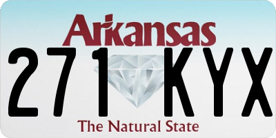 AR license plate 271KYX
