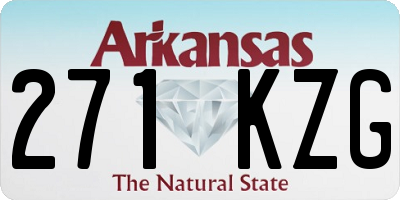 AR license plate 271KZG