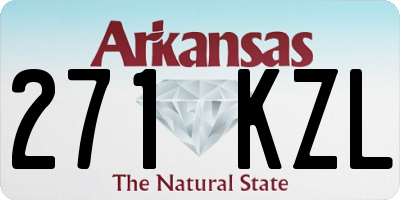 AR license plate 271KZL