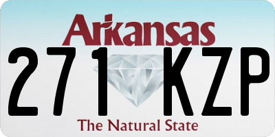 AR license plate 271KZP