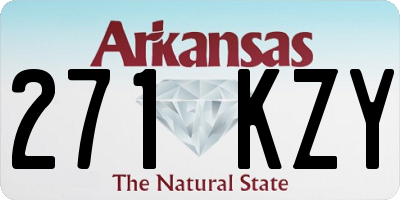 AR license plate 271KZY