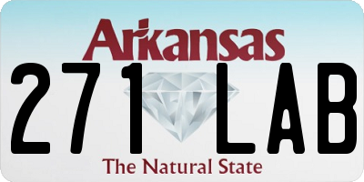 AR license plate 271LAB