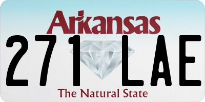 AR license plate 271LAE