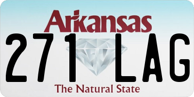 AR license plate 271LAG