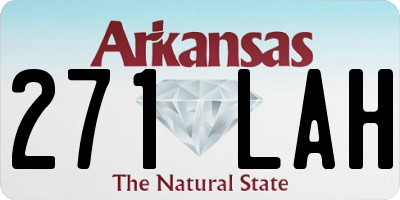 AR license plate 271LAH