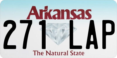 AR license plate 271LAP