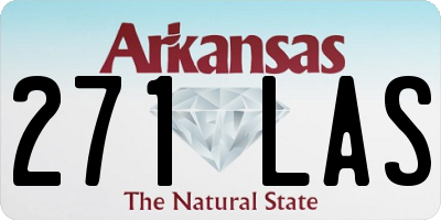 AR license plate 271LAS