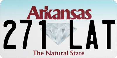 AR license plate 271LAT