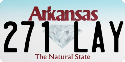 AR license plate 271LAY