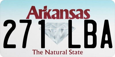 AR license plate 271LBA
