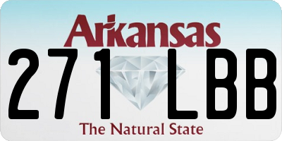 AR license plate 271LBB