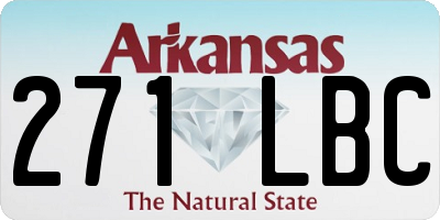 AR license plate 271LBC