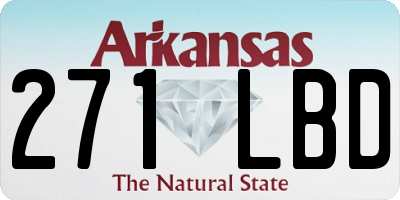 AR license plate 271LBD