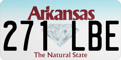 AR license plate 271LBE