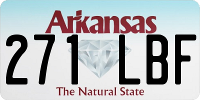 AR license plate 271LBF