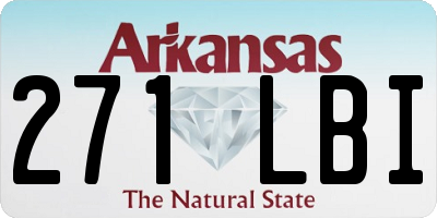 AR license plate 271LBI