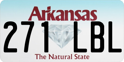 AR license plate 271LBL
