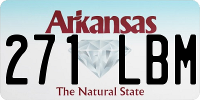 AR license plate 271LBM