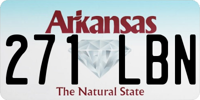 AR license plate 271LBN
