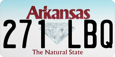 AR license plate 271LBQ