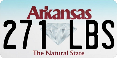 AR license plate 271LBS