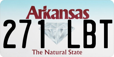 AR license plate 271LBT