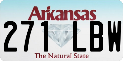 AR license plate 271LBW