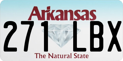 AR license plate 271LBX