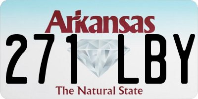 AR license plate 271LBY