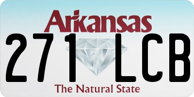 AR license plate 271LCB