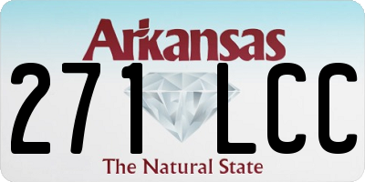 AR license plate 271LCC