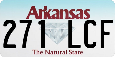 AR license plate 271LCF