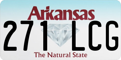 AR license plate 271LCG