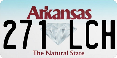 AR license plate 271LCH