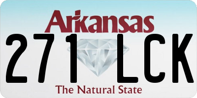 AR license plate 271LCK