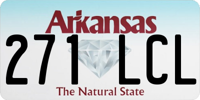 AR license plate 271LCL
