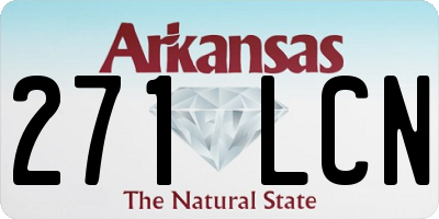 AR license plate 271LCN