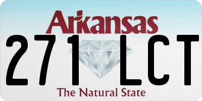 AR license plate 271LCT