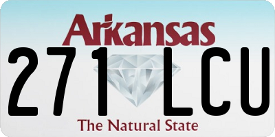 AR license plate 271LCU