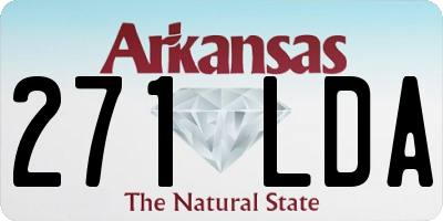 AR license plate 271LDA