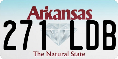 AR license plate 271LDB