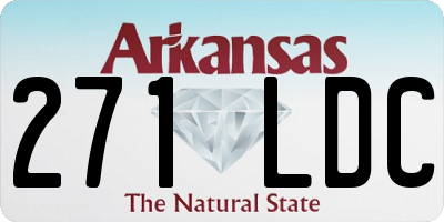 AR license plate 271LDC