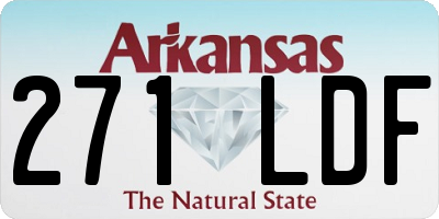 AR license plate 271LDF