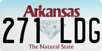 AR license plate 271LDG