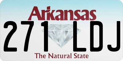 AR license plate 271LDJ