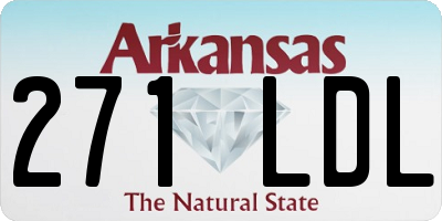 AR license plate 271LDL