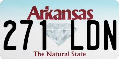 AR license plate 271LDN