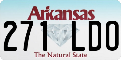 AR license plate 271LDO
