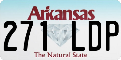 AR license plate 271LDP