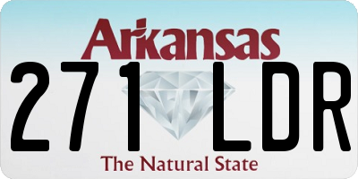 AR license plate 271LDR